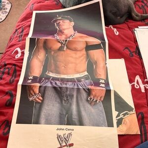 WWE John Cena Poster - Black and Blue